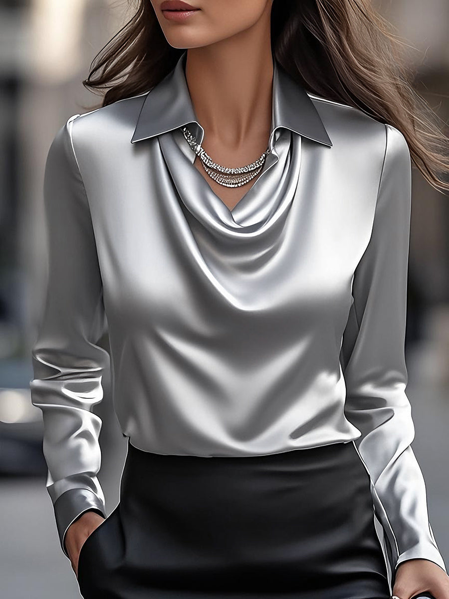 Amelia - Elegant Satin Top