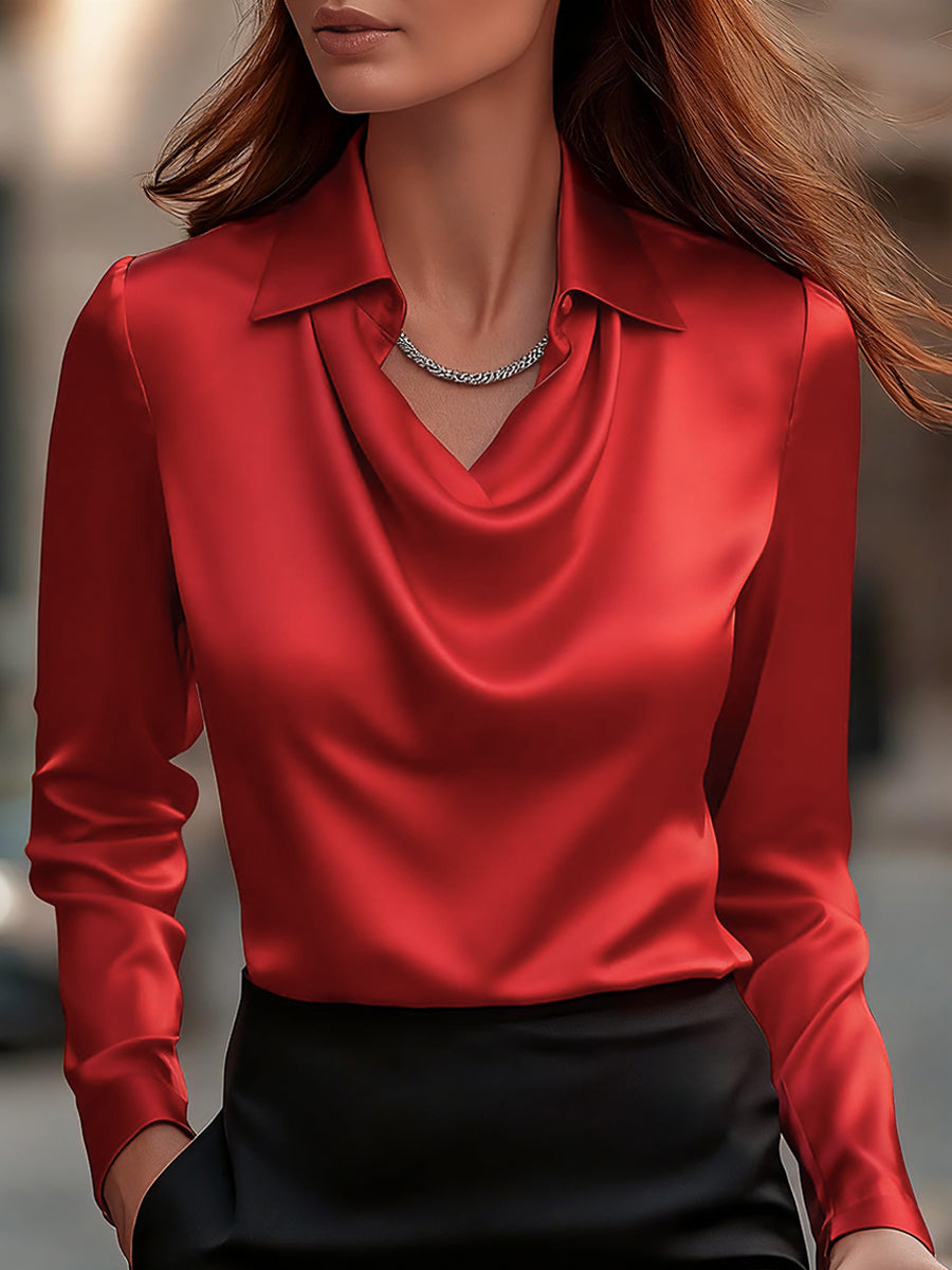 Amelia - Elegant Satin Top
