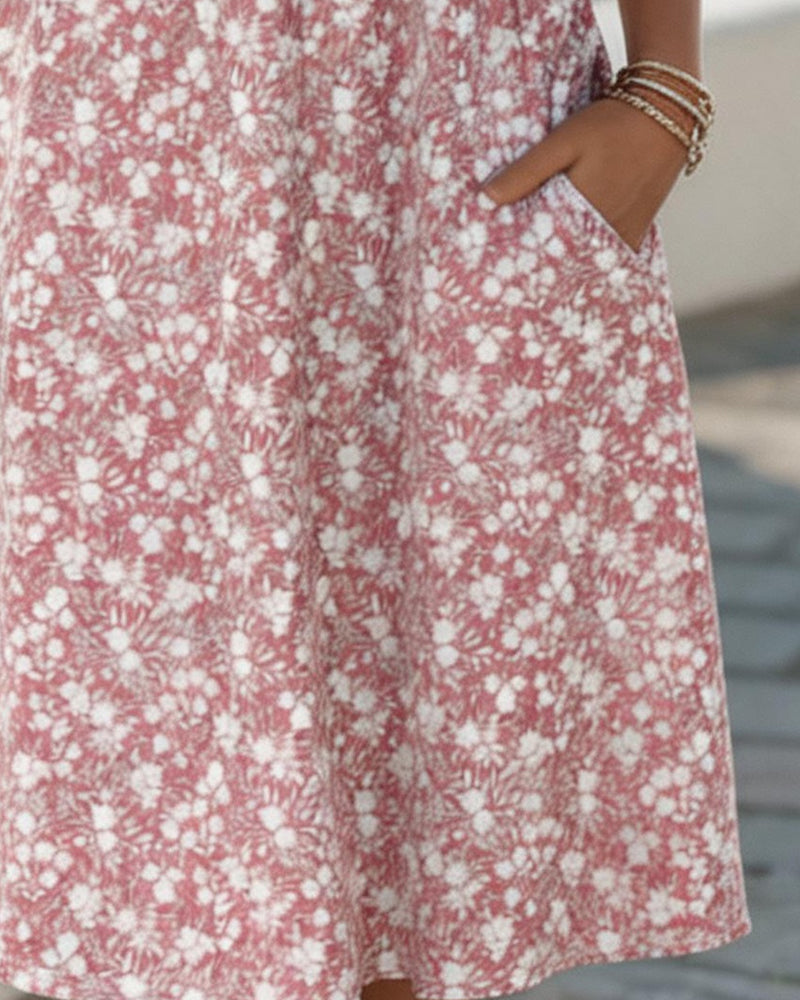 Carmen | Loose, lightweight floral midi dress