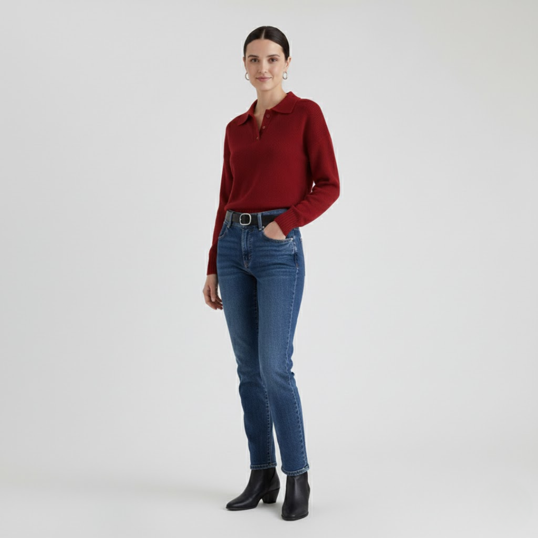 Olivia | Soft Knit Sweater with Collar
