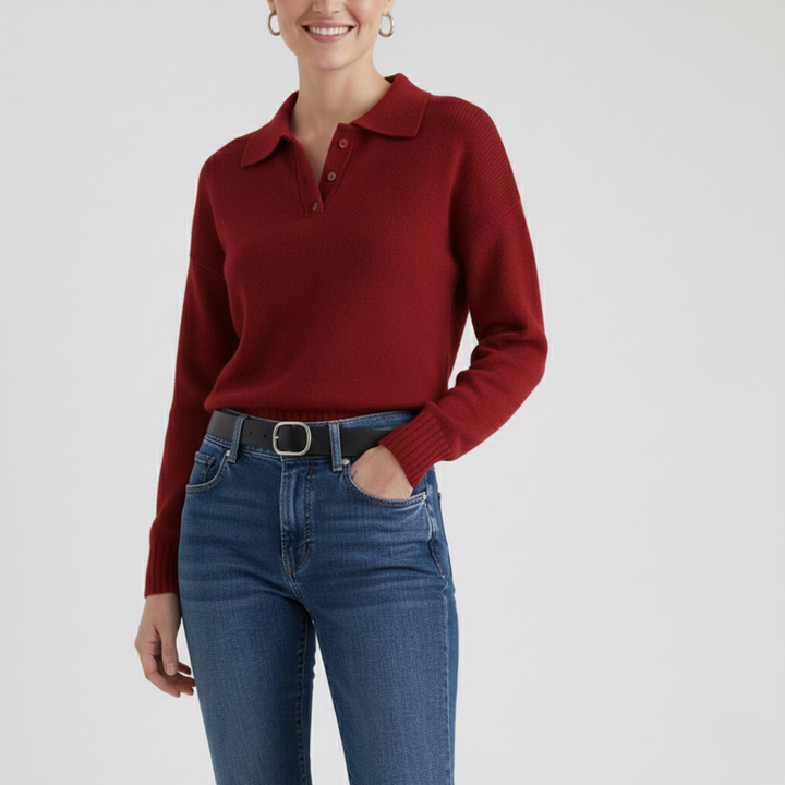 Olivia | Soft Knit Sweater with Collar