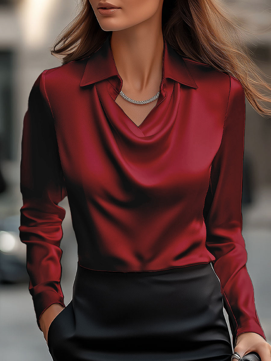 Amelia - Elegant Satin Top