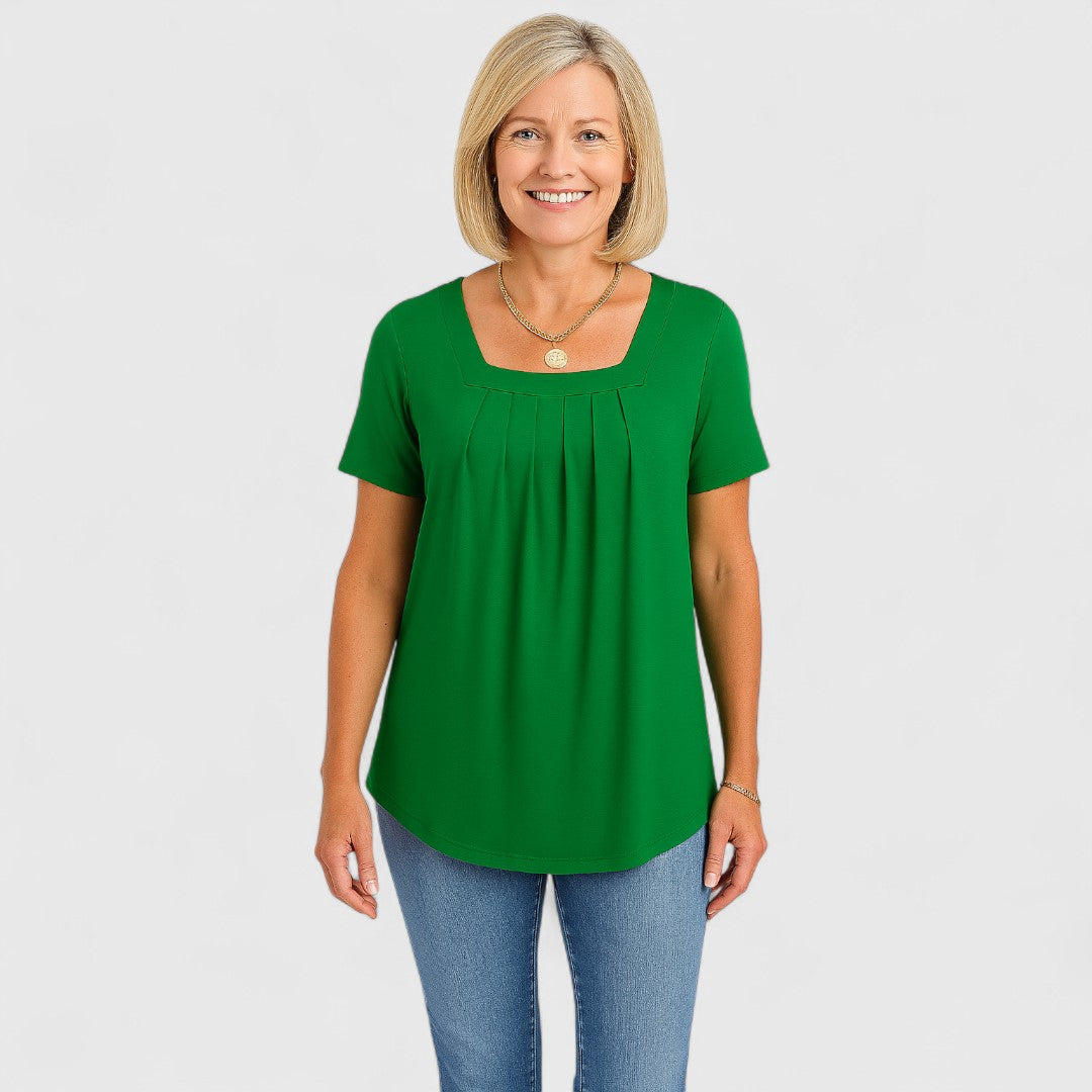 MARIA – EFFORTLESS ELEGANCE PLEATED BLOUSE