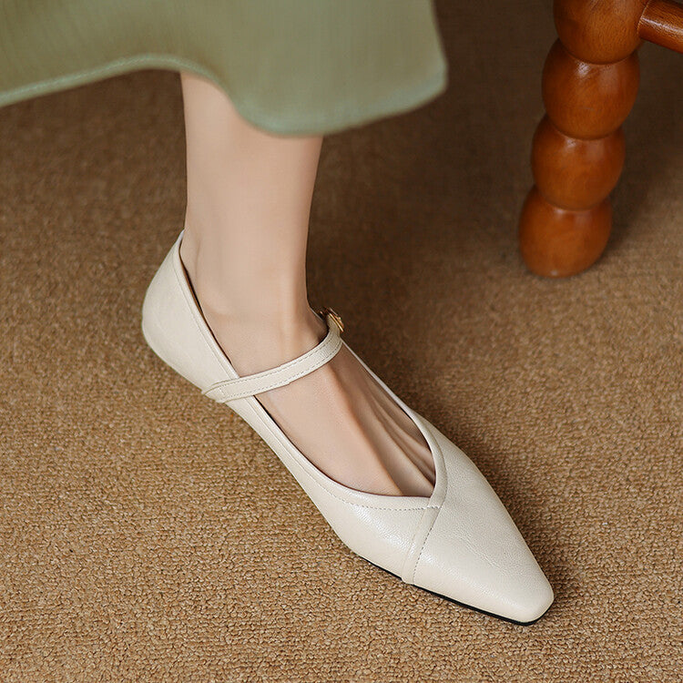 NATALIE – ELEGANT STRAP MARY JANE FLATS
