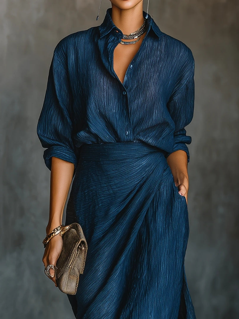 LUNARA - TIMELESS SHIRT & LONG SKIRT SET