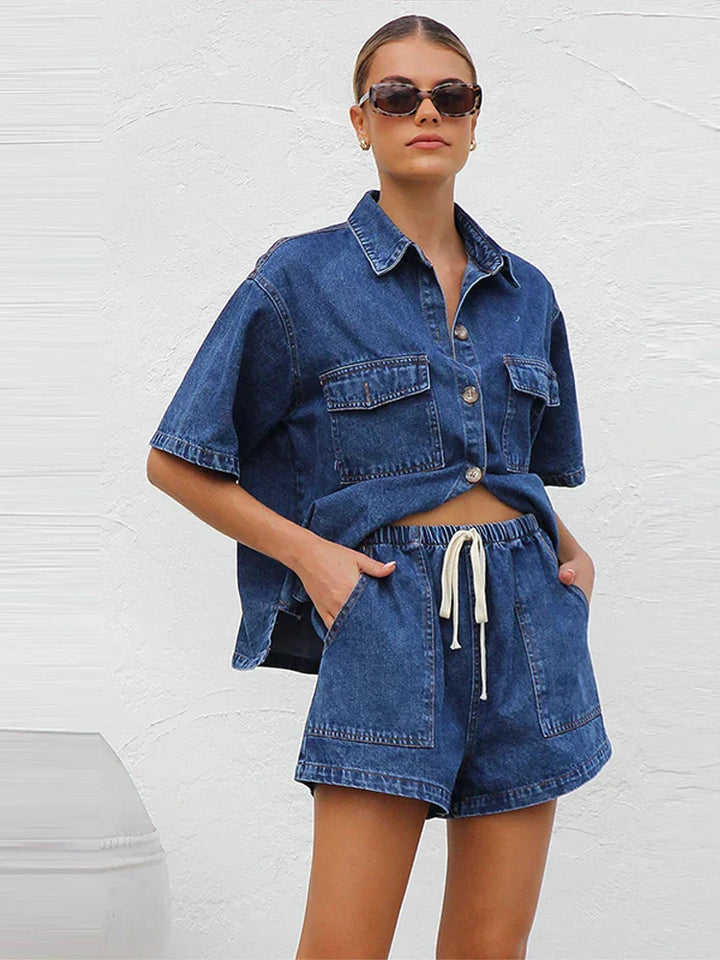 OLIVIA - EFFORTLESS DENIM CHIC SET FOR SUMMER DAYS