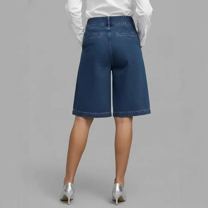 Mabel | Comfortable Denim Wrap Shorts with Relaxed Fit