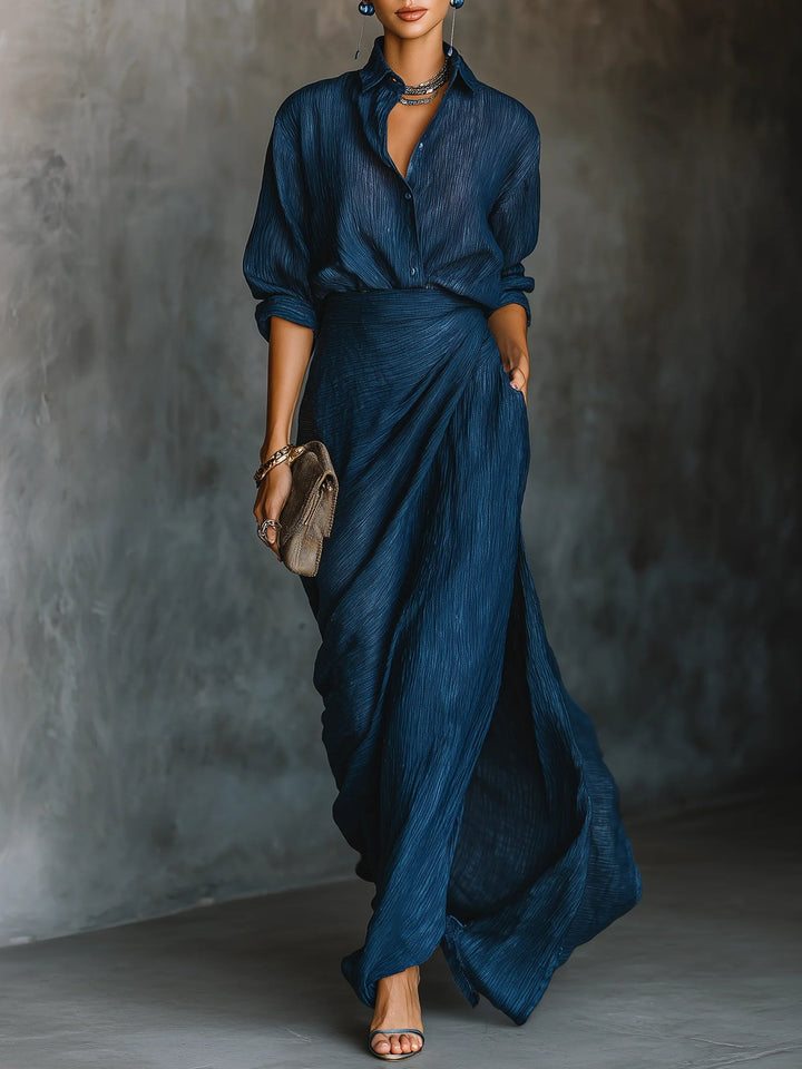 LUNARA - TIMELESS SHIRT & LONG SKIRT SET