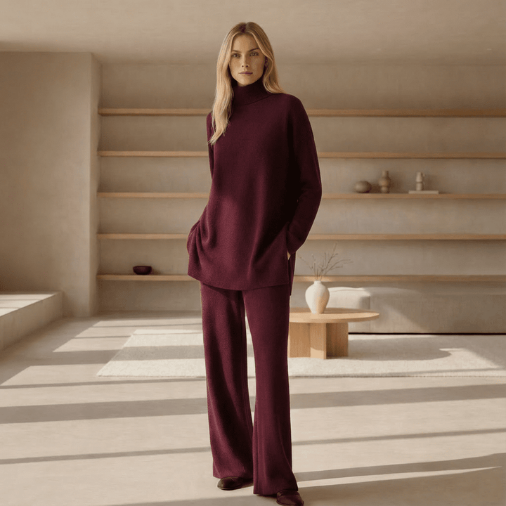 ALDA - KNIT TOP & PANTS SET