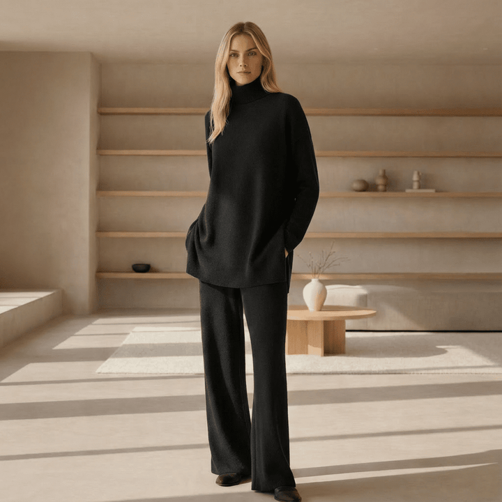ALDA - KNIT TOP & PANTS SET