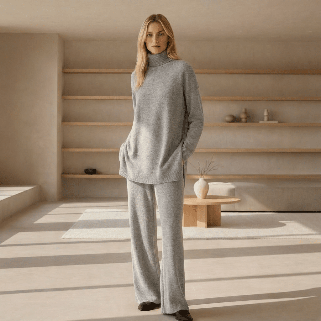 ALDA - KNIT TOP & PANTS SET