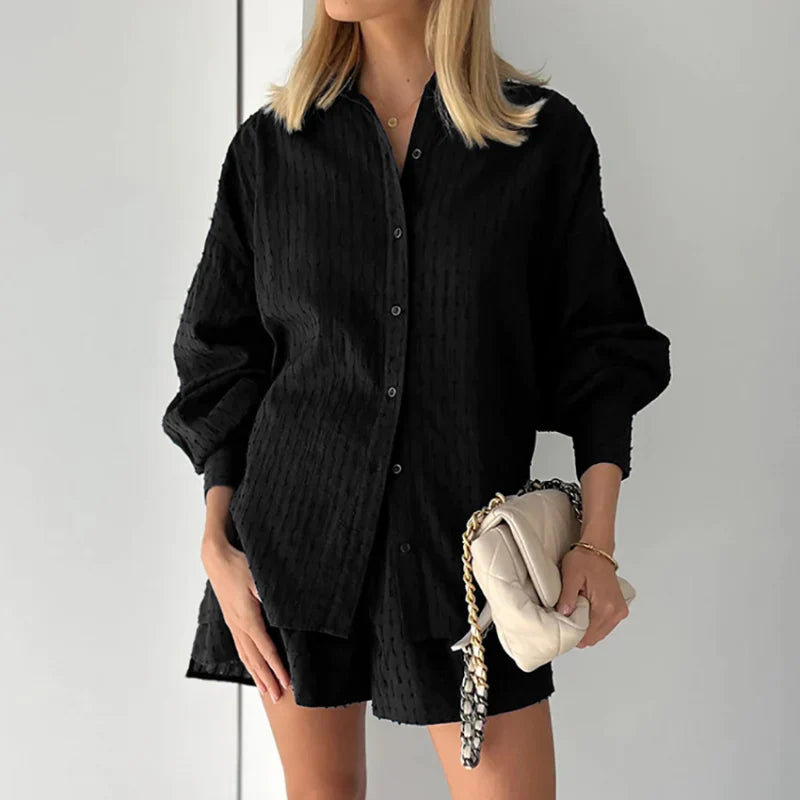 PAMELA – TEXTURED TWO-PIECE SUMMER SET