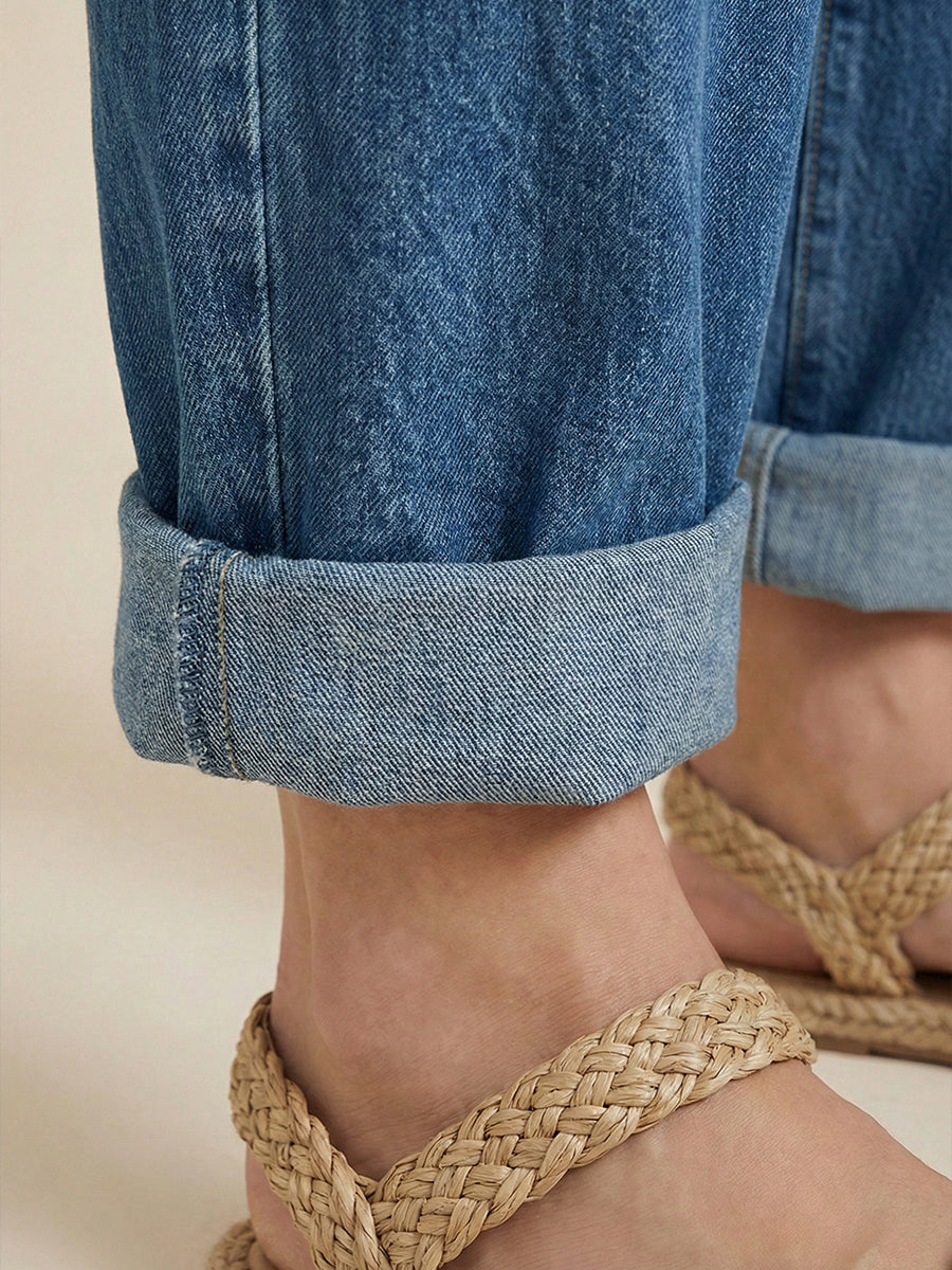 Sarah | Stylish Denim Jumpsuit With Pockets